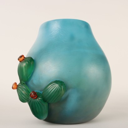 moderne Kunst, Design moderne Kunst, Vase, moderne Kunstvase, moderne Kunstvase, italienische Vase, Vintage-Vase, 60er-Jahre-Vase, 60er-Design-Vase, Glasvase