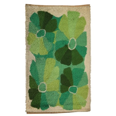 Vintage Teppich Wolle mit Langem Flor Italien des XX Jhs