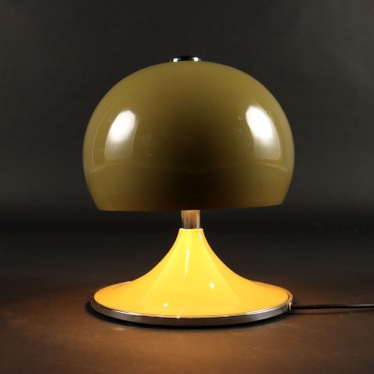 Vintage Tischlampe aus Verchromter Aluminium der 1960er-1970er Jahre