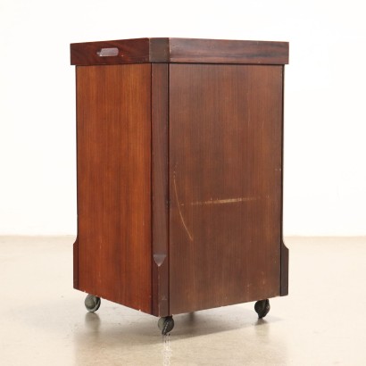 Kleine Kommode mit Rollen Holz Italien 1960er Jahre