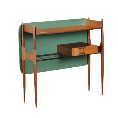 Wandkonsole Teak Furnier Italien der 1960er Jahre