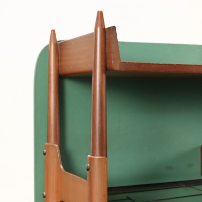 Wandkonsole Teak Furnier Italien der 1960er Jahre