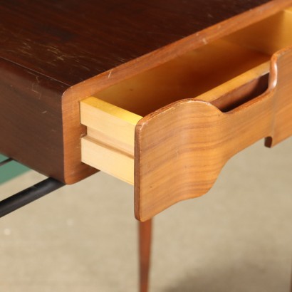 Wandkonsole Teak Furnier Italien der 1960er Jahre