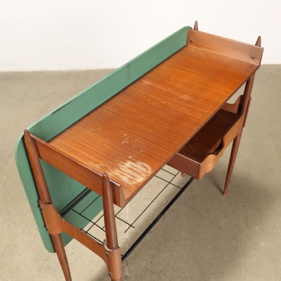 Wandkonsole Teak Furnier Italien der 1960er Jahre