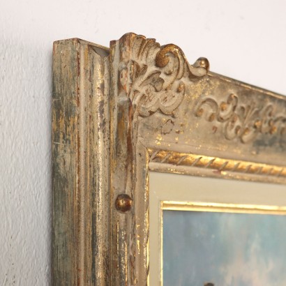 Kunst, italienische Kunst, italienische Malerei des 20. Jahrhunderts, Gemälde von Ambrogio Vismara, Rustico in Valle d'Ayas, Ambrogio Vismara, Ambrogio Vismara