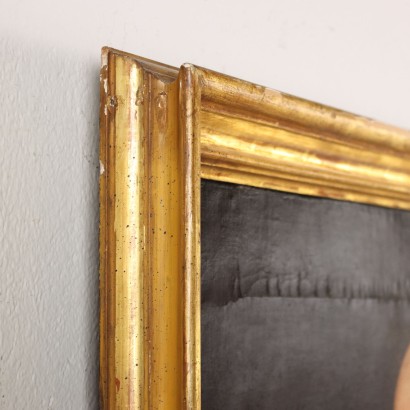 Kunst, italienische Kunst, alte italienische Malerei,Malerei mit männlichem Porträt des XVII%2,Malerei mit männlichem Porträt des XVII%2