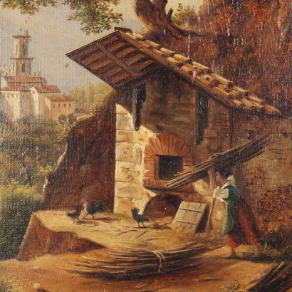arte, arte italiana, pittura ottocento italiana,Dipinto di Giacomo Micheroux,Paesaggio con figure e forno del pane,Giacomo Micheroux,Giacomo Micheroux,Giacomo Micheroux,Giacomo Micheroux,Giacomo Micheroux,Giacomo Micheroux,Giacomo Micheroux,Giacomo Micheroux,Giacomo Micheroux,Giacomo Micheroux