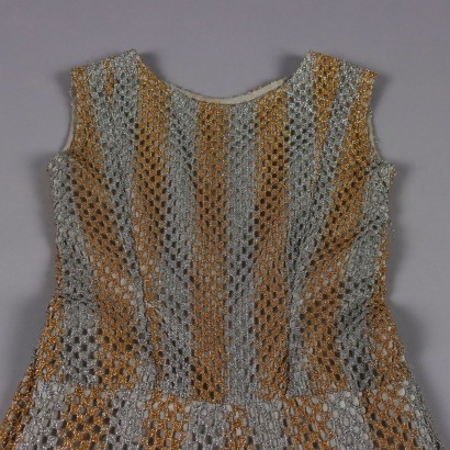 Vintage Kleid Baunwolle Gr. S 1970er Jahre
