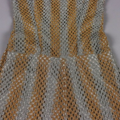 Vintage Kleid Baunwolle Gr. S 1970er Jahre