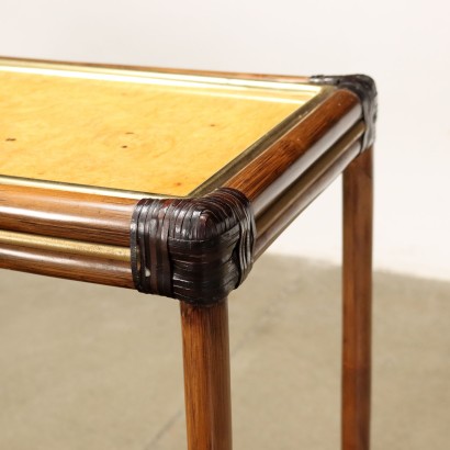 Console F. Smania Bamboo Italy 1980s
