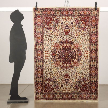 Antiquitäten, Teppich, Teppich Antiquitäten, antiker Teppich, antiker Teppich, neoklassizistischer Teppich, 900er Teppich, Jaipur-Teppich - Indien