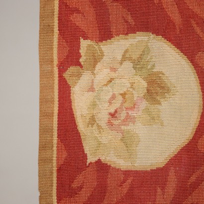 Tapis Aubusson Vintage Chine 190x73 cm Coton Noeud Fin \'900 à Main