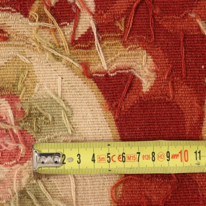 Tapis Aubusson Vintage Chine 190x73 cm Coton Noeud Fin \'900 à Main