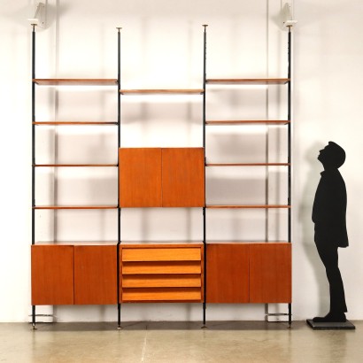 modernariato, modernariato di design, libreria, libreria modernariato, libreria di modernariato, libreria italiana, libreria vintage, libreria anni '60, libreria design anni 60,Libreria Anni 50-60