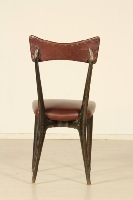 antigüedades modernas, sillas, sillas Ico Parisi, Ico Parisi, 1950s, 50s, 50s, 50s sillas de arte moderno, Ico Parisi (1916-1996), Colombo, sillas de Colombo, 4 sillas, cuatro sillas, 4 sillas, 50s 50s cuatro sillas