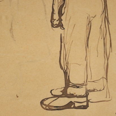 Disegno a inchiostro di Mario Sironi,Due figure,Mario Sironi,Mario Sironi,Mario Sironi,Mario Sironi,Mario Sironi,Mario Sironi