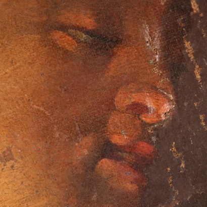 arte, arte italiana, pittura ottocento italiana,Dipinto con Volto di Giovane Uomo