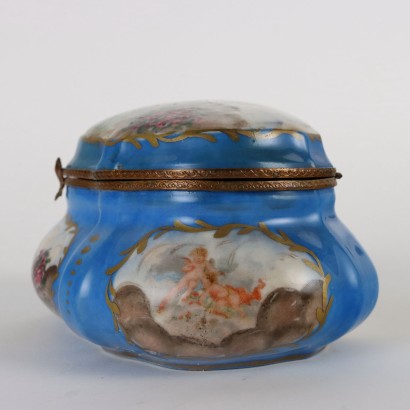 antiquités, céramiques, céramiques antiques, céramiques anciennes, céramiques italiennes anciennes, céramiques anciennes, céramiques néoclassiques, céramiques du XIXe siècle, coffret en porcelaine de Sèvres