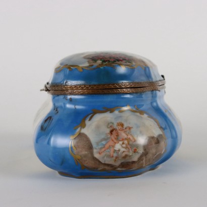 antiquités, céramiques, céramiques antiques, céramiques anciennes, céramiques italiennes anciennes, céramiques anciennes, céramiques néoclassiques, céramiques du XIXe siècle, coffret en porcelaine de Sèvres