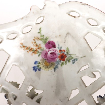 Corbeille Ancienne Porcelaine Allemagne \'700 Décorations Fleurs