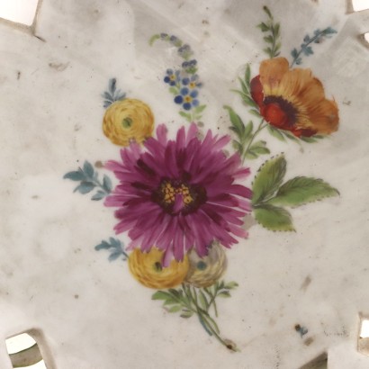 Corbeille Ancienne Porcelaine Allemagne \'700 Décorations Fleurs