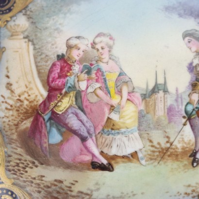 antiquités, céramiques, céramiques antiques, céramiques anciennes, céramiques italiennes anciennes, céramiques anciennes, céramiques néoclassiques, céramiques du XIXe siècle, coffret Château des Tuileries de Sèvres