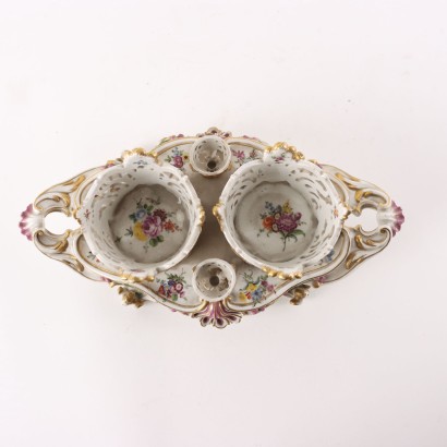 antiquariato, ceramica, antiquariato ceramica, ceramica antica, ceramica antica italiana, ceramica di antiquariato, ceramica neoclassico, ceramica del 800,Oliera in Porcellana Manifattura di Meis