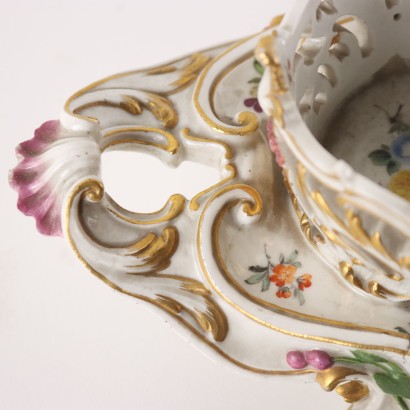 antiquariato, ceramica, antiquariato ceramica, ceramica antica, ceramica antica italiana, ceramica di antiquariato, ceramica neoclassico, ceramica del 800,Oliera in Porcellana Manifattura di Meis