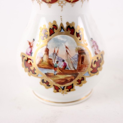 antiques, ceramics, ceramic antiques, ancient ceramics, ancient Italian ceramics, antique ceramics, neoclassical ceramics, 19th century ceramics,Bow Manufacturing Porcelain Salt Shaker