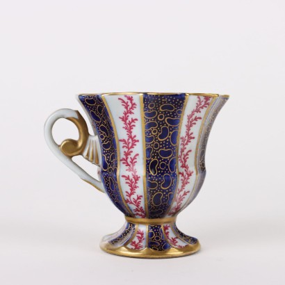 antiquités, tasse, antiquités de tasse, tasse ancienne, tasse italienne ancienne, tasse antique, tasse néoclassique, tasse du XIXe siècle,Paire de tasses en porcelaine S%C,Paire de tasses en porcelaine S%C