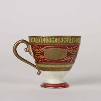 antiquités, tasse, antiquités de tasse, tasse ancienne, tasse italienne ancienne, tasse antique, tasse néoclassique, tasse du XIXe siècle, tasse et soucoupe en porcelaine