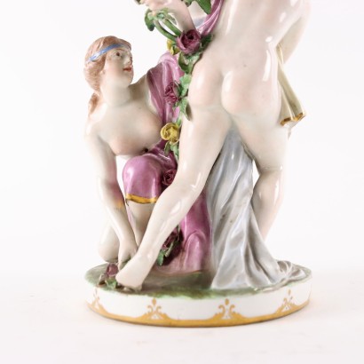 antiquités, sculpture en céramique, antiquités de sculpture en céramique, sculpture en céramique ancienne, sculpture en céramique italienne ancienne, sculpture en céramique antique, sculpture en céramique néoclassique, sculpture en céramique du XIXe siècle, Groupe sculptural Allégorie du printemps