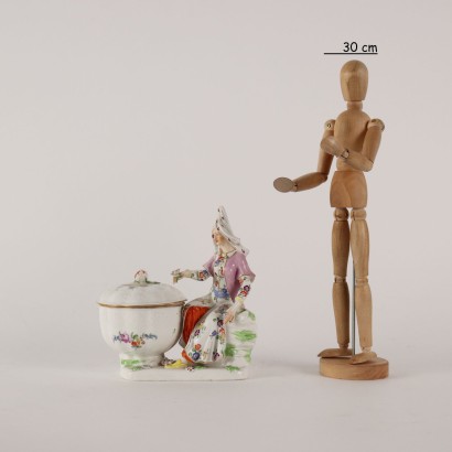 antiquités, céramiques, antiquités en céramique, céramiques anciennes, céramiques italiennes anciennes, céramiques anciennes, céramiques néoclassiques, céramiques du XIXe siècle, Sugar Bowl Dresden Manufacture