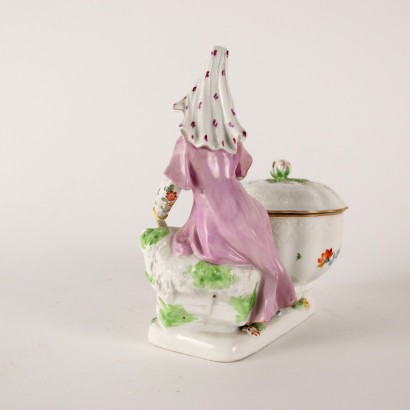 antiquités, céramiques, antiquités en céramique, céramiques anciennes, céramiques italiennes anciennes, céramiques anciennes, céramiques néoclassiques, céramiques du XIXe siècle, Sugar Bowl Dresden Manufacture