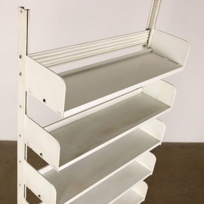 Congresso Bookcase by Lips Vago Enamelled Metal Italy 1970s