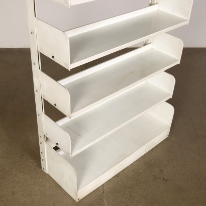 Congresso Bookcase by Lips Vago Enamelled Metal Italy 1970s