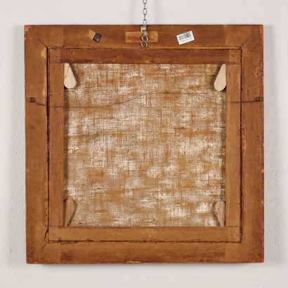 art, art italien, peinture italienne du XXe siècle, Peinture d'Enzo Kabregu, Lavandière, Enzo Domestico Kabregu