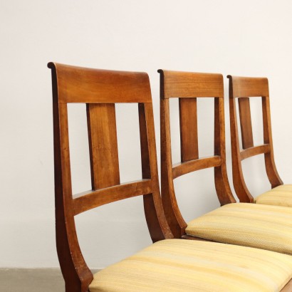 antiquités, chaise, chaises anciennes, chaise ancienne, chaise italienne ancienne, chaise ancienne, chaise néoclassique, chaise du XIXe siècle, groupe de six chaises d'annuaire