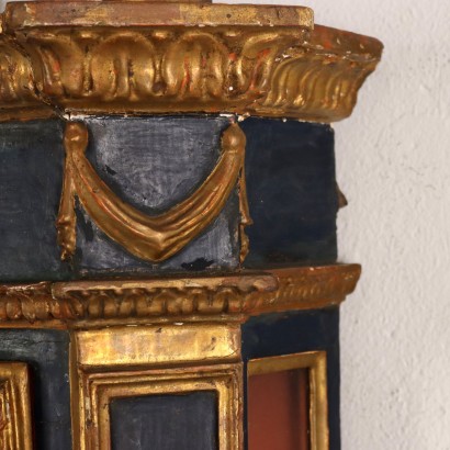 antiquariato, vetrina, antiquariato vetrina, vetrina antica, vetrina antica italiana, vetrina di antiquariato, vetrina neoclassica, vetrina del 800,Vetrinetta Pensile Neoclassica in Legno