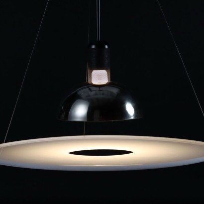 modernariato, modernariato di design, lampadario, lampadario modernariato, lampadario di modernariato, lampadario italiano, lampadario vintage, lampadario anni '60, lampadario design anni 60,Lampada 'Frisbi 850' A,Achille Castiglioni,Achille Castiglioni,Achille Castiglioni