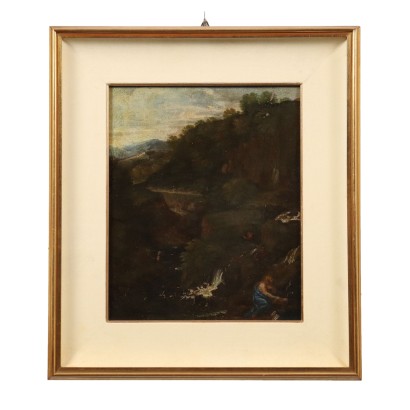 Tableau Ancen Madeleine Pénitente '700 Peinture Huile sur Toile Tablea