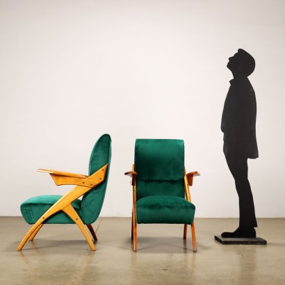 modernariato, modernariato di design, poltrona, poltrona modernariato, poltrona di modernariato, poltrona italiana, poltrona vintage, poltrona anni '60, poltrona design anni 60,Poltrone Argentine Anni 50