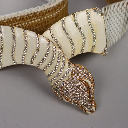 Cintura Vintage con Fibbia a Serpente