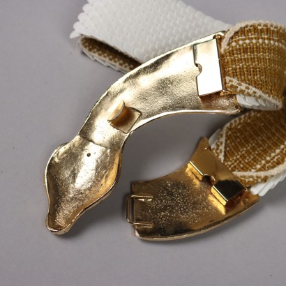 Cintura Vintage con Fibbia a Serpente