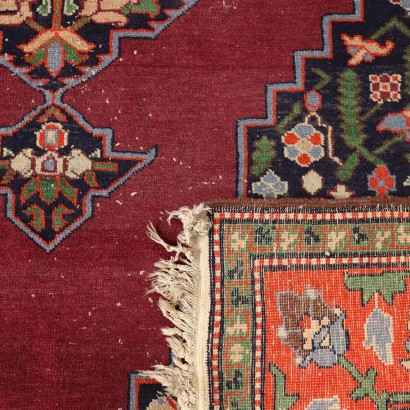 Tapis Vintage Malayer Iran 196x140 cm Coton Laine Noeud Gros