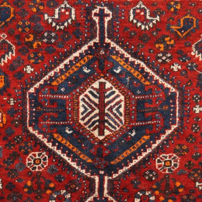 Tapis Vintage Asiatique 204x157 cm Laine Noeud Gros Fait à Main