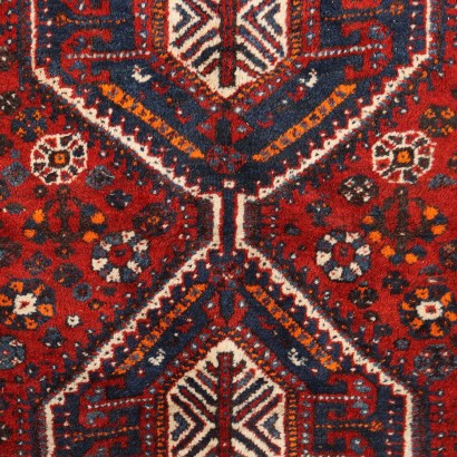 Tapis Vintage Asiatique 204x157 cm Laine Noeud Gros Fait à Main