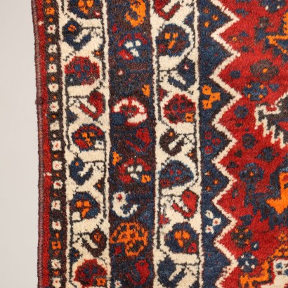 Tapis Vintage Asiatique 204x157 cm Laine Noeud Gros Fait à Main
