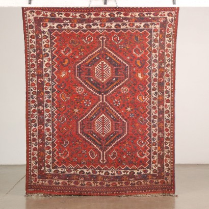 Tapis Vintage Asiatique 204x157 cm Laine Noeud Gros Fait à Main