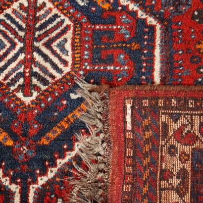 Tapis Vintage Asiatique 204x157 cm Laine Noeud Gros Fait à Main